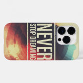 Nooit stoppen met dromen Case-Mate iPhone case (Achterkant (horizontaal))