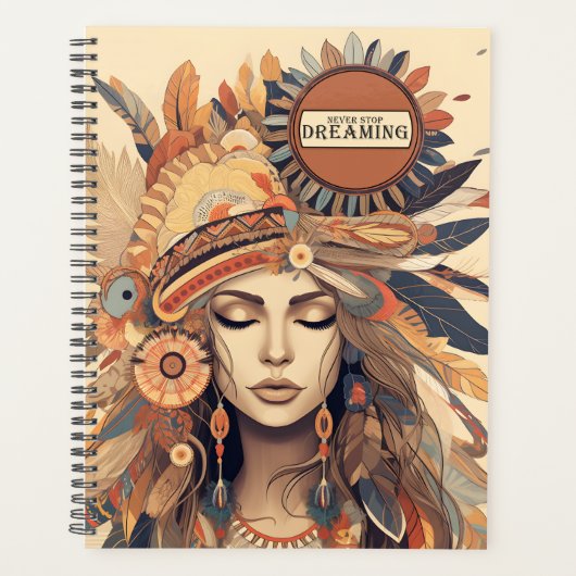 Nooit stoppen met dromen Dagelijks Planner (Voorkant)