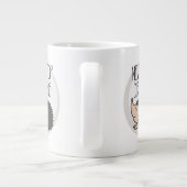 Nooit stoppen met dromen grote koffiekop (Achterkant)