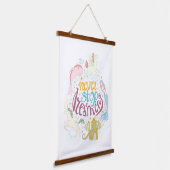 Nooit stoppen met dromen hangend wandkleed (Gebogen)