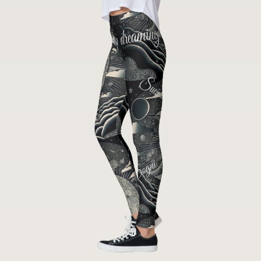 Nooit stoppen met dromen, long y estrellas leggings (Links)