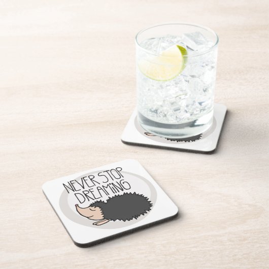 Nooit stoppen met dromen onderzetter (Rechterzijde)