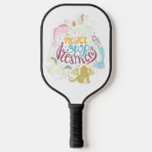 Nooit stoppen met dromen pickleball paddle (Voorkant)