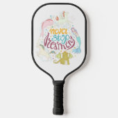 Nooit stoppen met dromen pickleball paddle (Achterkant)