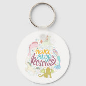 Nooit stoppen met dromen sleutelhanger (Voorkant)
