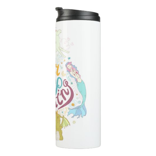 Nooit stoppen met dromen thermosbeker (Geroteerd rechts)