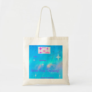 Nooit stoppen met dromen van Aqua Tote Bag