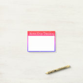 Nooit stoppen met dromen van kleurrijke sterren post-it® notes (Op bureau)