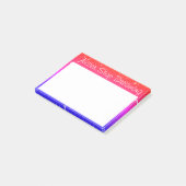 Nooit stoppen met dromen van kleurrijke sterren post-it® notes (Schuin)