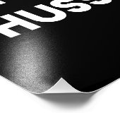 Nooit stoppen met Echtslin Inspirerend Citaat Zwar Foto Afdruk (Hoek)