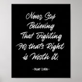 Nooit stoppen met geloven poster (Voorkant)