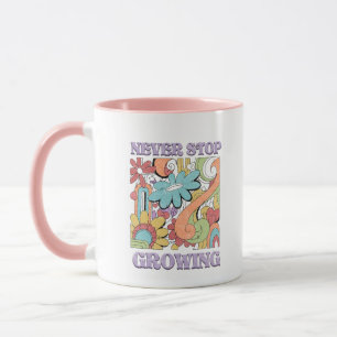Nooit Stoppen met Groeien Retro Mok