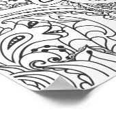 Nooit stoppen met het dromen van Poster voor kleur (Hoek)