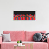 Nooit stoppen met leren canvas afdruk (Insitu (Woonkamer))