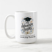 Nooit stoppen met leren koffiemok (Links)