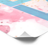 Nooit stoppen met leren univ, college, school bewe perfect poster (Hoek)