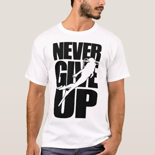 Nooit stoppen met snorkelen t-shirt (Voorkant)