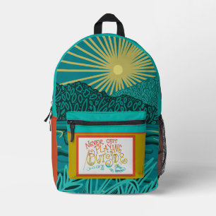 Nooit stoppen met spelen buiten Print Cut Sew Rugz Bedrukte Rugzak