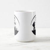 Nooit stoppen met verkennen koffiemok (Center)