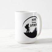 Nooit stoppen met verkennen koffiemok (Voorkant rechts)