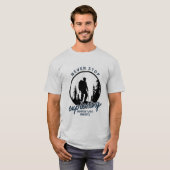Nooit stoppen met verkennen t-shirt (Voorkant volledig)