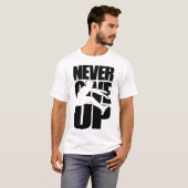 Nooit stoppen met verspringen t-shirt (Voorkant volledig)