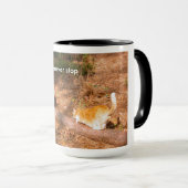 nooit stoppen mok (Voorkant rechts)