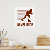 Nooit stoppen: Rollerblading Poster (Keuken)