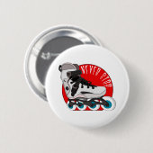 Nooit stoppen ronde button 5,7 cm (Voorkant /achterkant)