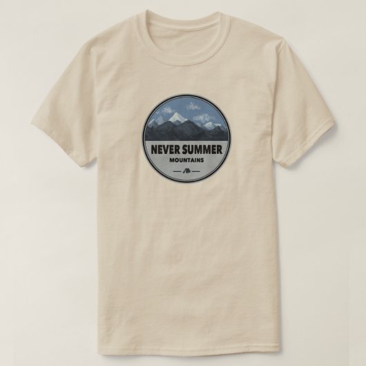 Nooit Summer Mountains Colorado Camping T-shirt (Design voorkant)