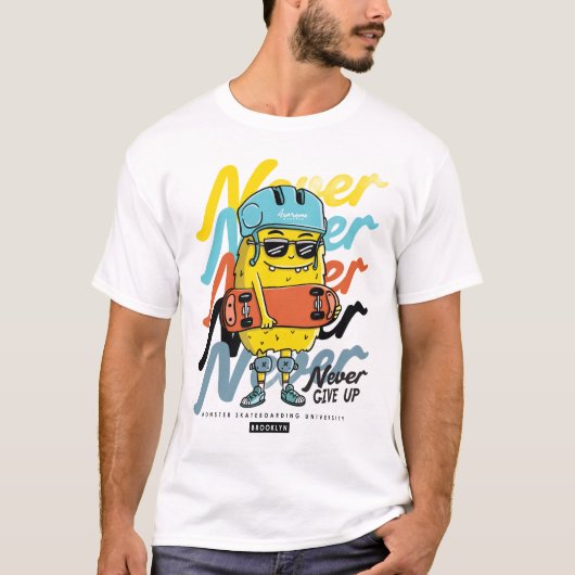 Nooit T-shirt opgeven (Voorkant)