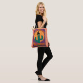 Nooit te heet Halloween Funny Artsy Cactus Tote Bag (Op model)