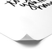 Nooit te laat afdrukken | zwarte en witte offerte poster (Hoek)