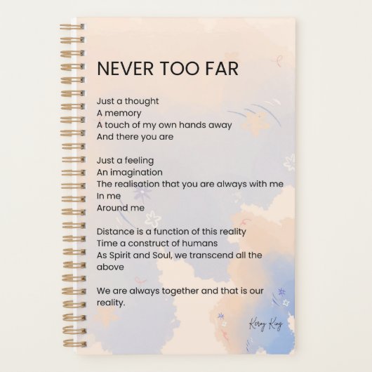 Nooit te laat liefdesgedicht planner (Voorkant)