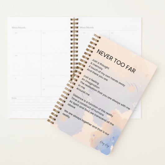 Nooit te laat liefdesgedicht planner (Display)