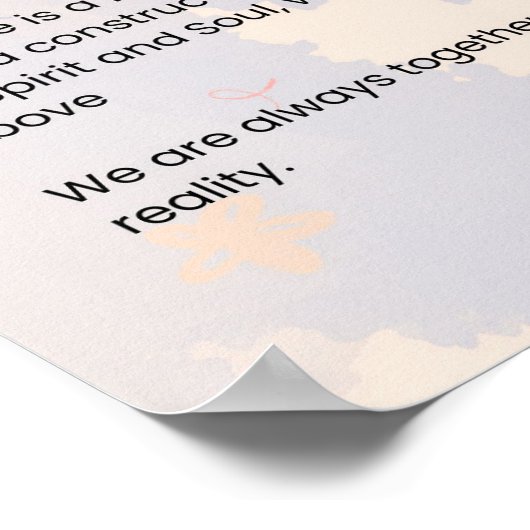 Nooit te laat liefdesgedicht poster (Hoek)