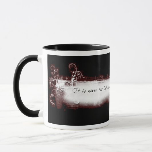 Nooit te laat Mok (Links)