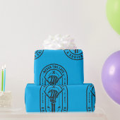 Nooit te laat Skeleton Surfer Chick Ocean Vibes Cadeaupapier