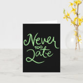Nooit te laat Sticker Kaart (Gele Bloem)