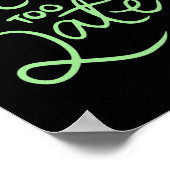 Nooit te laat Sticker Poster (Hoek)