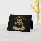 Nooit te onderschatten cadeau voor Tattoo Kaart (Gele Bloem)