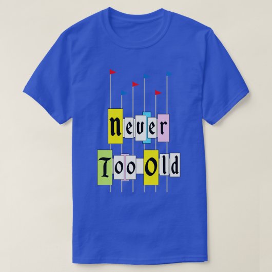 Nooit te oud 1955 t-shirt (Design voorkant)