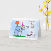 Nooit te Oud aan Partij Kaart (Gele Bloem)