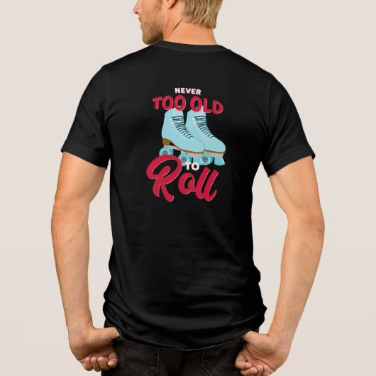 Nooit te oud om grafieken terug te draaien Tri-Blend shirt (Achterkant)