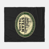 Nooit te oud om mee te spelen met stoomtreinen fleece deken (Voorkant (Horizontaal))