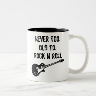 Nooit te oud om N Roll te roteren Tweekleurige Koffiemok