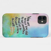 Nooit te oud om te dromen Case-Mate iPhone case (Achterkant (horizontaal))