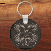 Nooit te oud om te rijden sleutelhanger (Voorkant)