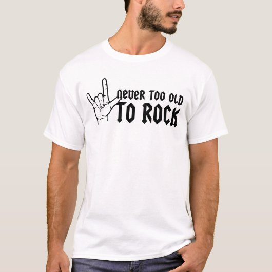Nooit te oud om te rotten t-shirt (Voorkant)