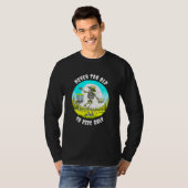 Nooit te oud om te schijfgolf | Skeletgooien T-shirt (Voorkant volledig)